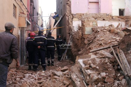 مصرع 9 أشخاص وإصابة 7 جراء انهيار بناية سكنية بفاس
