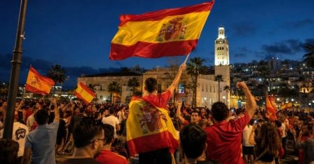 احتفالات بتتويج إسبانيا في شوارع طنجة تعكس عمق الروابط بين الضفتين